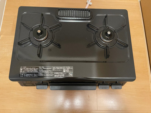 2口ガスコンロ　Paloma IC-S87K-L 中古