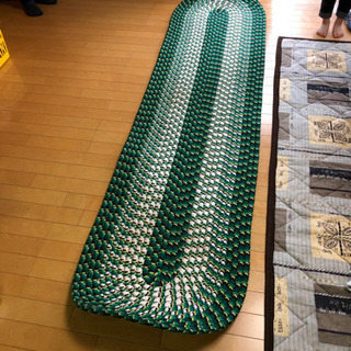 キッチンマット　約240×60ロング サイズ　グリーン