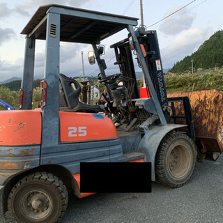 フォークリフト▲2.5t！FD25！ディーゼル！ヒンジ付き！バケ...