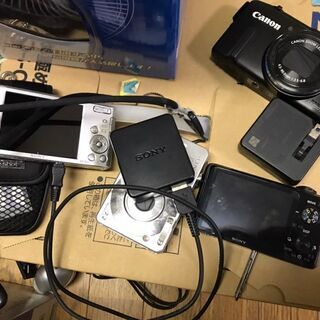 レトロ アンティーク コレクション 撮影機器 カメラ canon eosなど まとめ売り 7点セット　中古品の画像