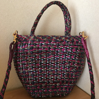 蛇革　ハンドバッグの画像