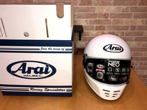 アライ　ラパイドネオ白　59-60cmＬ　試着のみ使用　RAPIDE-NEO