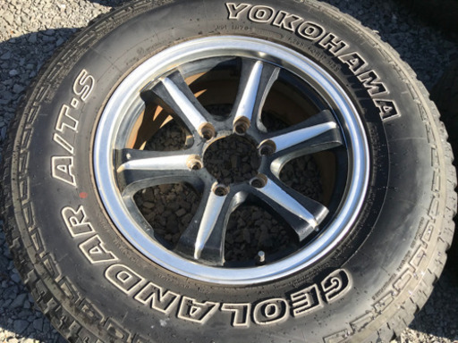 引き取り限定　weds キーラーフィールド　139.7 6穴　17インチ