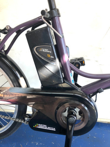 パナソニック　シュガードロップ 20インチ 8ah 6.6ah バッテリー2本 電動自転車