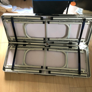 【高さ変更可能】ウッド調アウトドアテーブルセットキャンプの画像