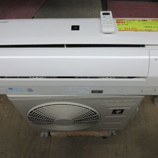 K02021　シャープ　中古エアコン　主に6畳用　冷2.2kw／暖2.2kw K05546 中古エアコン シャープ 2021年製 主に6畳用 冷房能力 2.2