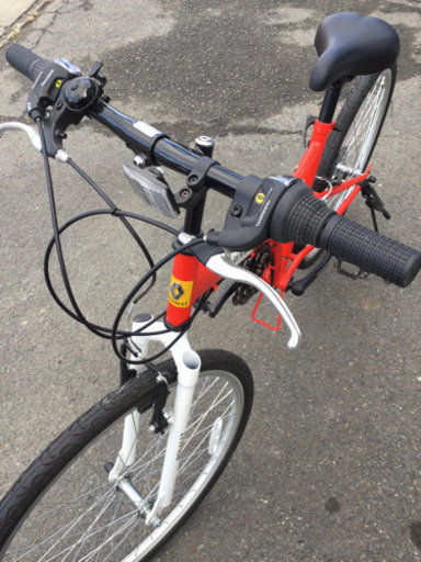 中古 折りたたみ 自転車 26型 前3段変速 後6段変速 RENAULT レッド