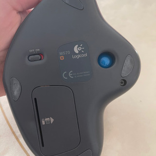 【取引中】ワイヤレスマウス⭐︎Logicool  トラックボール　レシーバー付きの画像