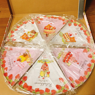 【決まりました】新品 リラックマ ストロベリーパーティープレートの画像