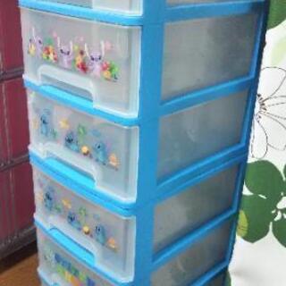 お取引完了 ありがとうございました ★スティッチ 3段引き出し×2 お子様部屋にも！の画像