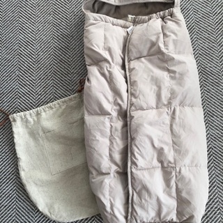 最終値下げ‼️ベビー用　防寒ケープ　ダウン　内側フリースの画像