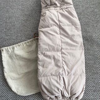 最終値下げ‼️ベビー用　防寒ケープ　ダウン　内側フリースの画像