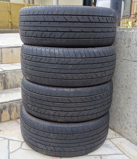 ブリヂストン タイヤ POTENZA RE040 215/45ZR17 4本セット SUBARUアルミホイール付き 直取引のみ