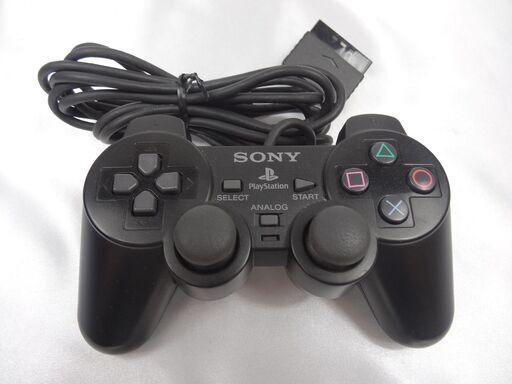 動作確認済【コントローラー２個＆取説あり】ソフト付き　PS２ （SCPH-18000)　ブラック