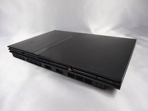 動作確認済【コントローラー２個＆取説あり】ソフト付き　薄型PS２ （SCPH-75000)　ブラック