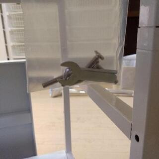 【12月4日で廃棄】スチールラック　プリンター棚　キャスター付きの画像