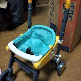 ポポちゃんベビーカーと人形乗せるおもちゃの画像