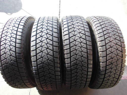 4本 215/70R16 新品 ブリヂストン DMV-2 BLIZZAK ブリザック 状態良好 メタリック アルミ ホイール セット SUV RV デリカ D:5 クルーガー