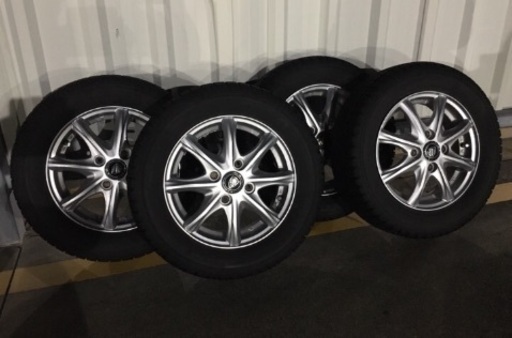 《 スタッドレスタイヤ 4本，13インチ 》中古タイヤ・アルミホイール 4本セット，