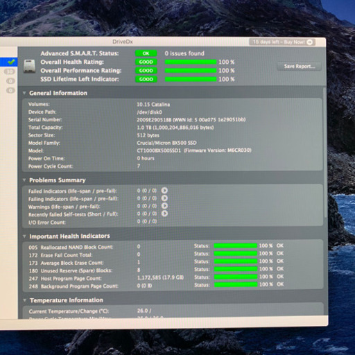 Corei7＋メモリー32GB＋新品SSD1TB搭載!!Apple iMac 2015 Retina 5K27inch 【管理番号SG