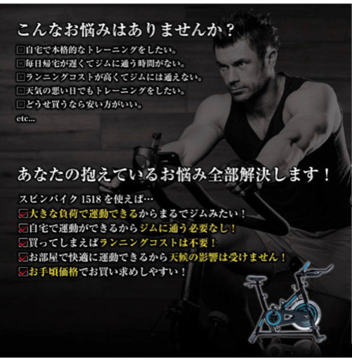 ALINCO(アルインコ) スピンバイク フィットネスバイク エクササイズ ダイエット【ブルー】 
