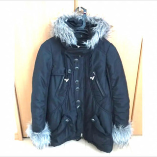 MAISON GILFY ボア付き　コート  フェイクファー  ...