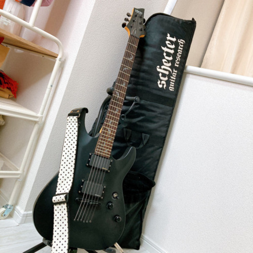 【定価10万美品】シェクター ギター ダミアン6 (他スタンド,カポ,替えの弦,ストラップ,ケース6点セット)