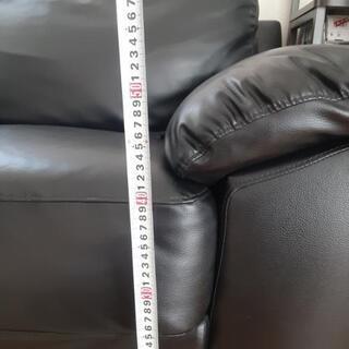 ソファー　３人掛け　合皮の画像