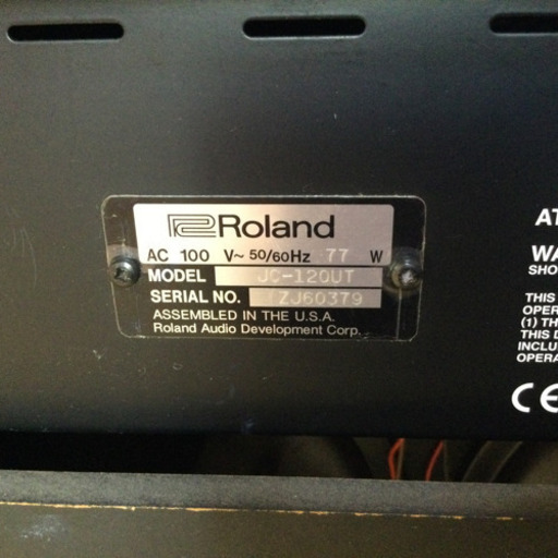 【引取り限定】欲しい方がいないようなので廃棄予定です　ギターアンプ　Roland  JC−120 少々難あり