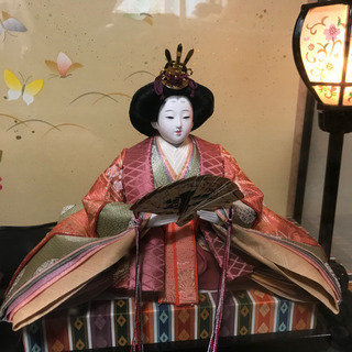 お雛様　男雛、女雛の画像