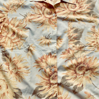美品　シンシア　cynthia 新古品　M ひまわり柄　シャツ　...