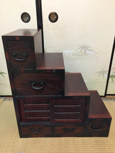 ✴︎お値下げ✴︎ 階段箪笥  アンティーク家具  4段