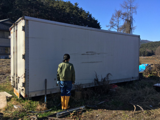 冷凍アルミコンテナ　断熱材50mm入り。倉庫に、別荘に