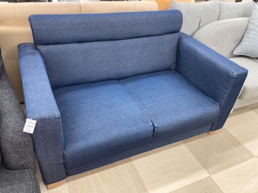 ２人掛けソファー デニム