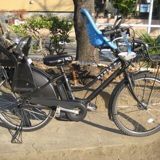 ハイディ2 HYDEE2　26インチ　電動アシスト自転車とレインカバー、ヘルメット　３人乗り子乗せチャリ