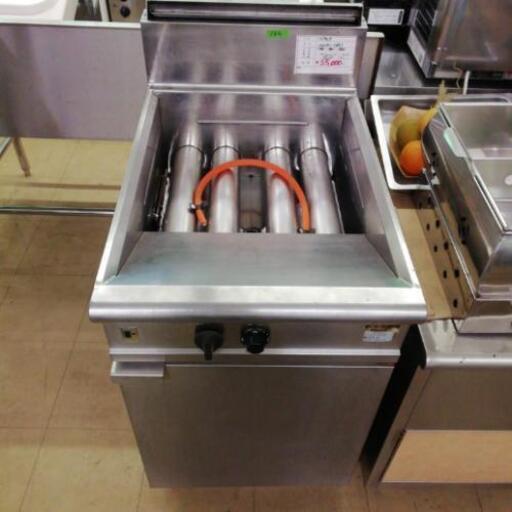 中古　フジマック　ガスフライヤー　FGF21NA75　厨房機器　業務用　サイズ500×750×850㎜　都市ガス　164B-3