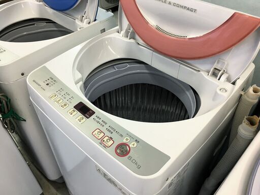 シャープ6.0K洗濯機　2016年製分解！！クリーニング済み！！
