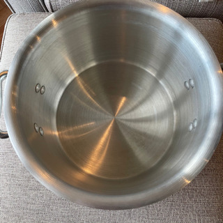 アルミ半寸胴鍋 蓋付 24cmの画像