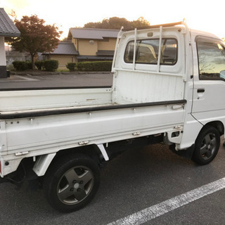車検あり　エアコン　パワステ　５速　2WD  サンバートラック　乗って帰れます　奈良法隆寺インターの画像