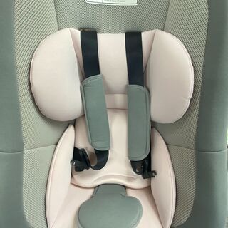 美品★TAKATA タカタ チヤイルドシート ビーンズ 新生児～４歳(～18kg) 説明書付 前後ろ対応 簡単取り付け グレー×ピンク TKBPB-03★買取帝国 志木店の画像