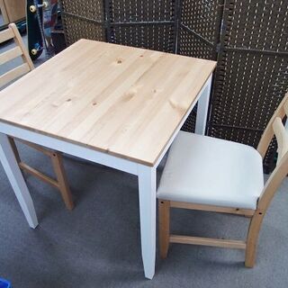 美品　IKEA ダイニングセット　LERHAMN レールハムン