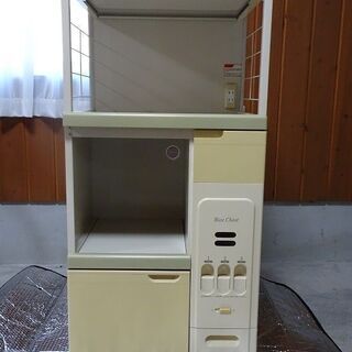 レンジ台　エムケ－精工製　キッチン収納庫カフェラテ　FN-250...