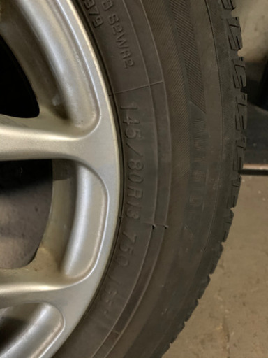 145/80R13 ヨコハマスタッドレスとアルミホイールの4本セット