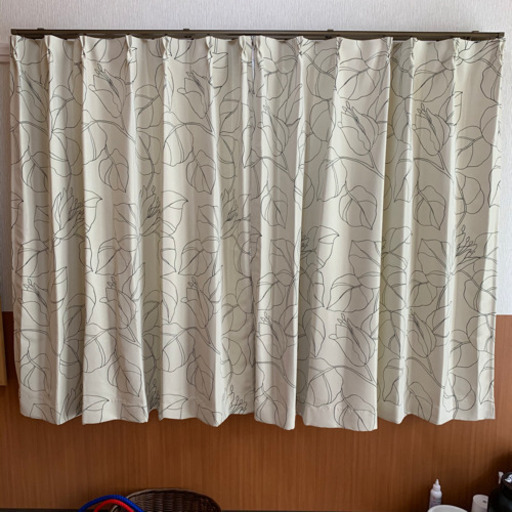 カーテン柄あり　レース　4枚セット