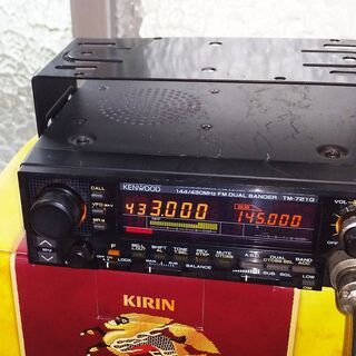 アマチュア無線機　ＴＭ－７２１Ｇ　マイク　電源コード（自作）等　電源自体は含みません。の画像