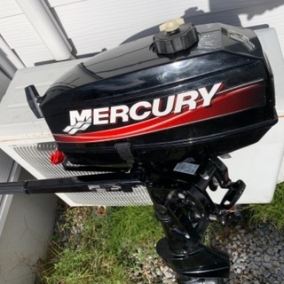 アキレスゴムボート、マーキュリー2馬力エンジン セットの画像