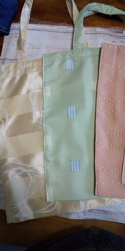 カーテン生地のトートバッグハンドメイド  一枚