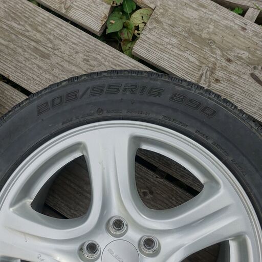 FALKEN タイヤ ESPIA MV04S 205/55R16 89Q 冬タイヤ スタッドレス 雪道 4本セット SUBARUアルミ