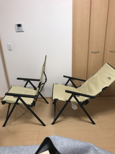 コールマン アウトドアチェア　ベージュ　2脚