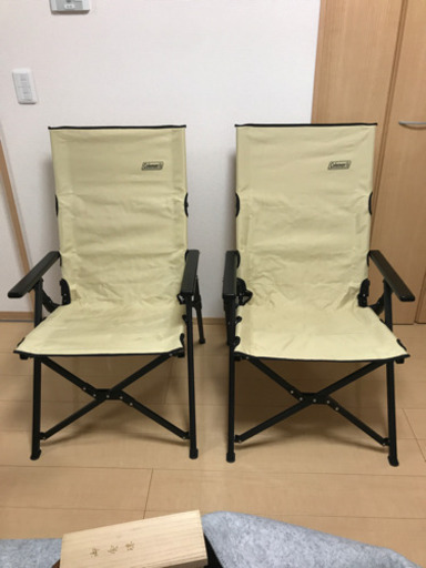 コールマン アウトドアチェア　ベージュ　2脚